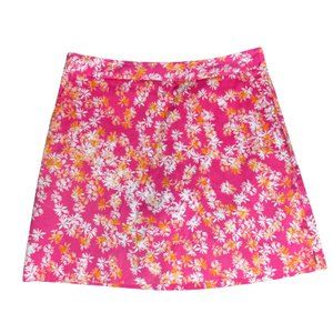 Clover by Bobby Jones Pink & Orange Floral Skirt